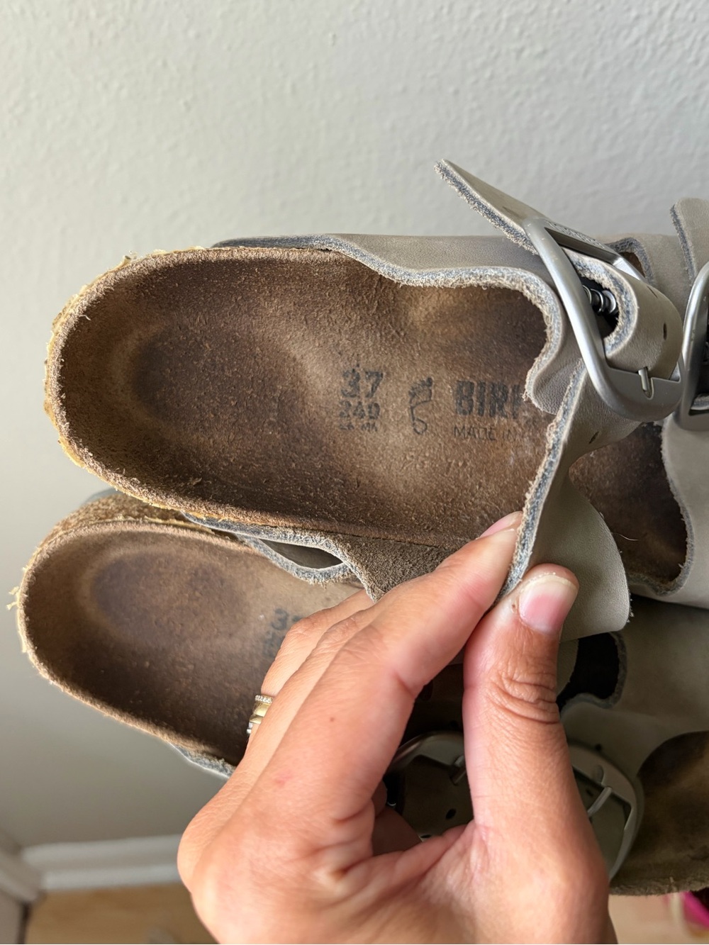 Birkenstock Arizona Big Buckle Sandals - Dove Gray - Picture 8 of 8